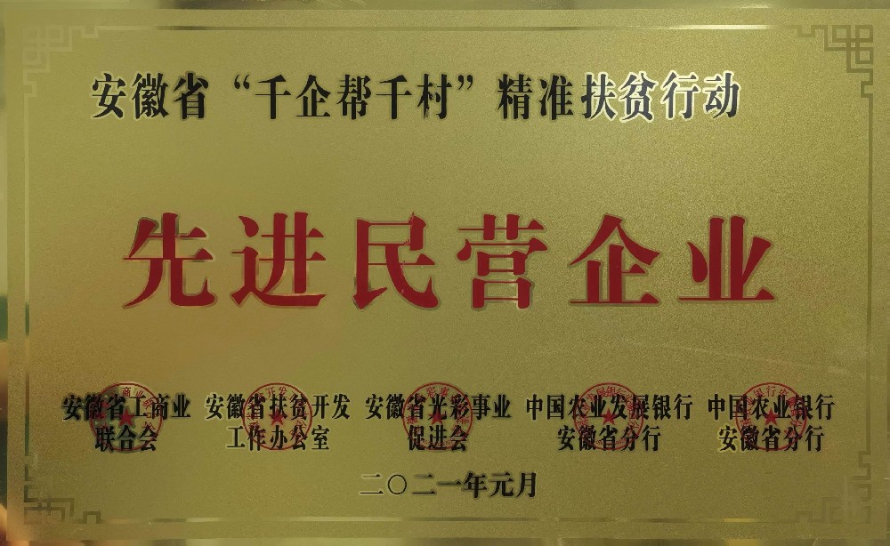 省”千企帮千村“精准扶贫行动先进民营企业