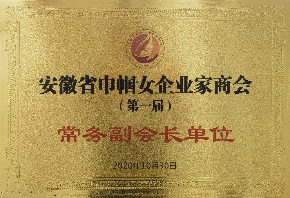 省巾帼女企业家商会常务副会长单位